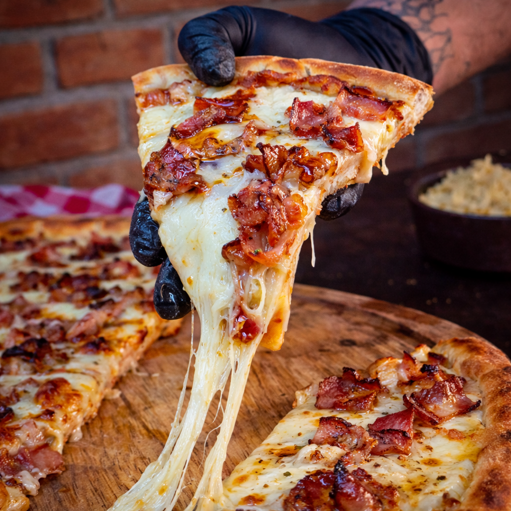 Pizza Bacon da Pizzaria Fornalha